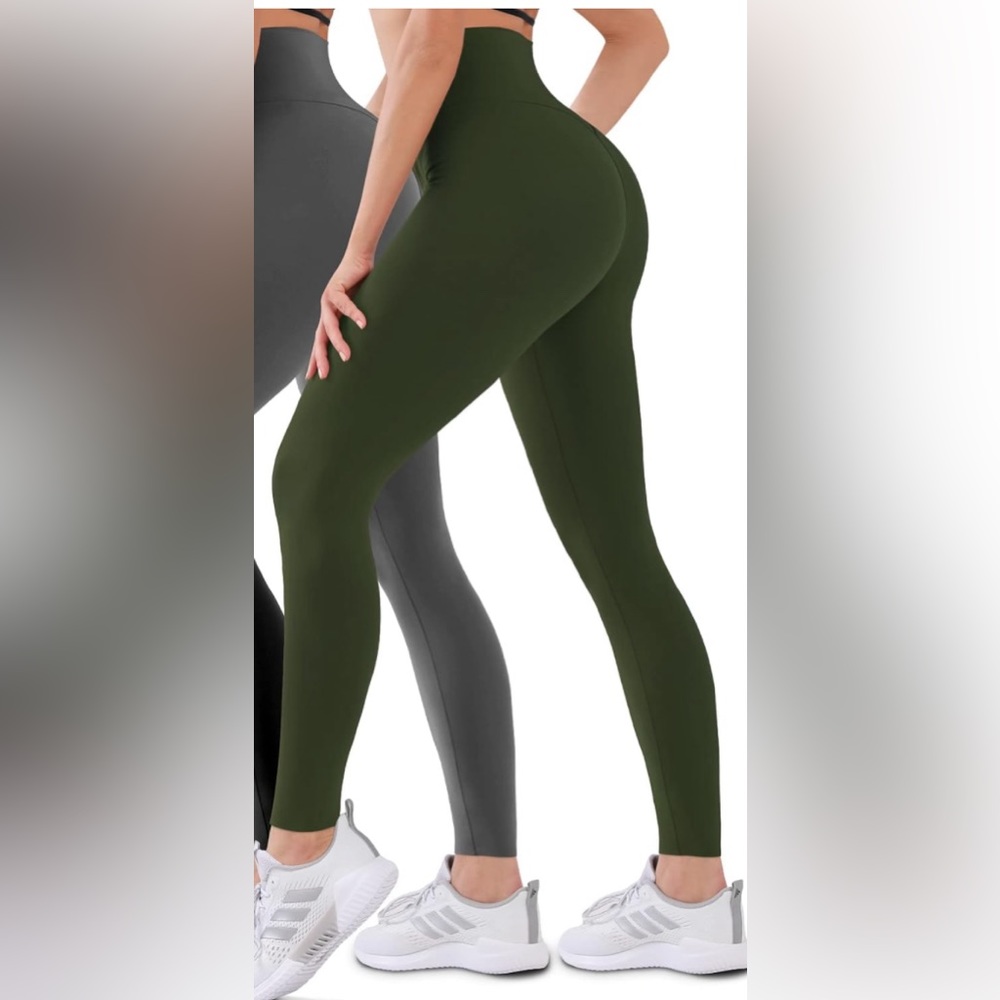 Army green buttery soft leggings